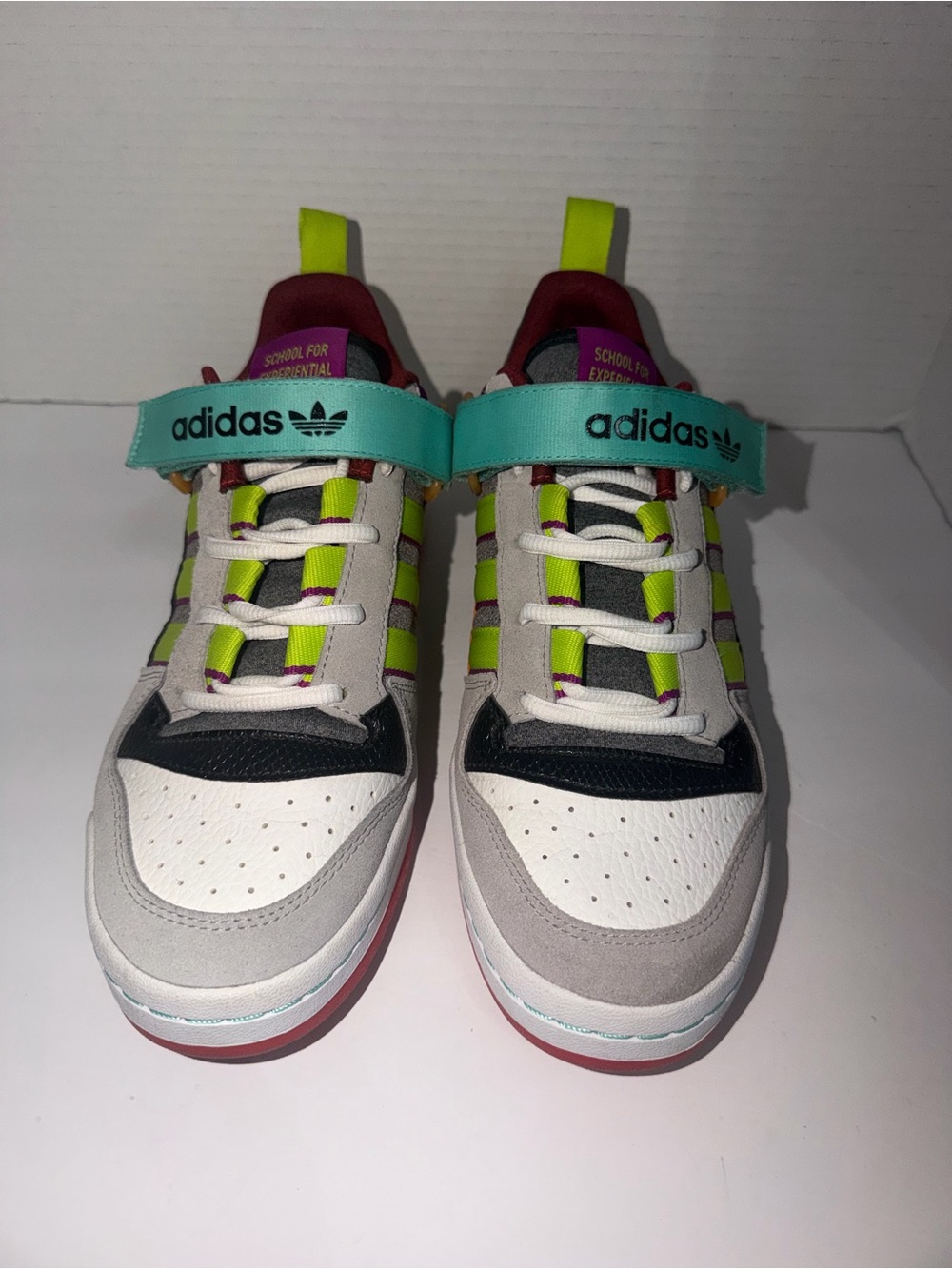 2021 ADIDAS FORUM MID LOW
"SONIC FUSHIA/PINK TINT/ACID
MINT" SNEAKERS